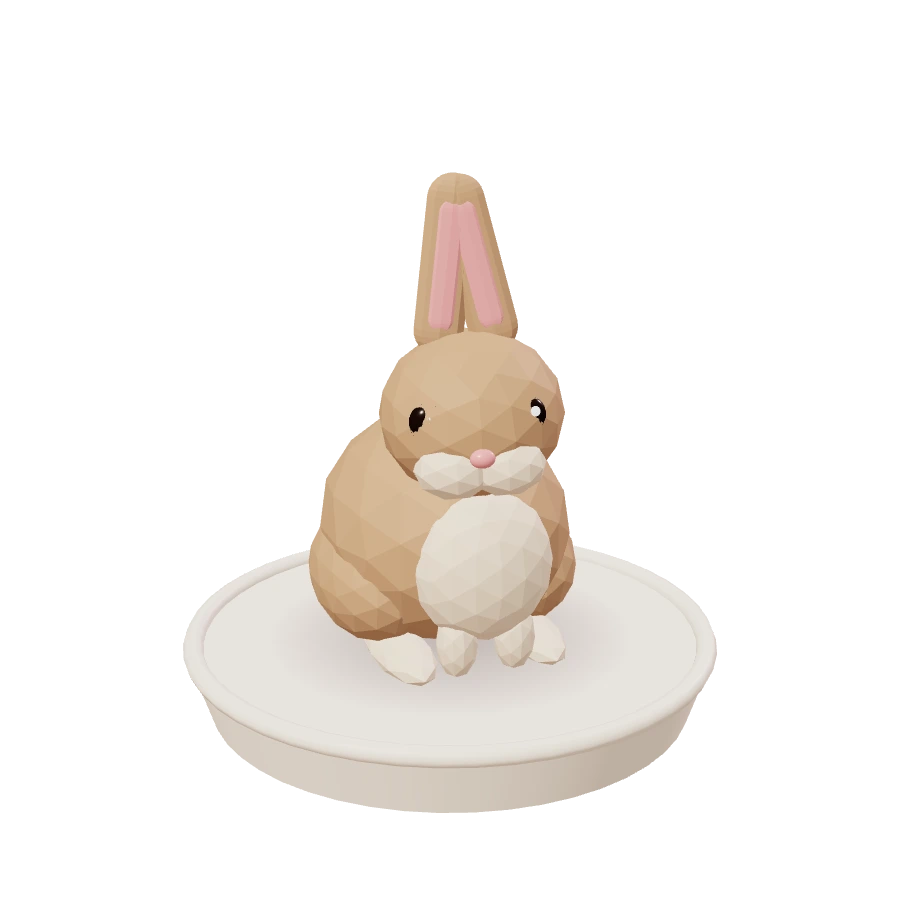 3D-illustratie van een konijn